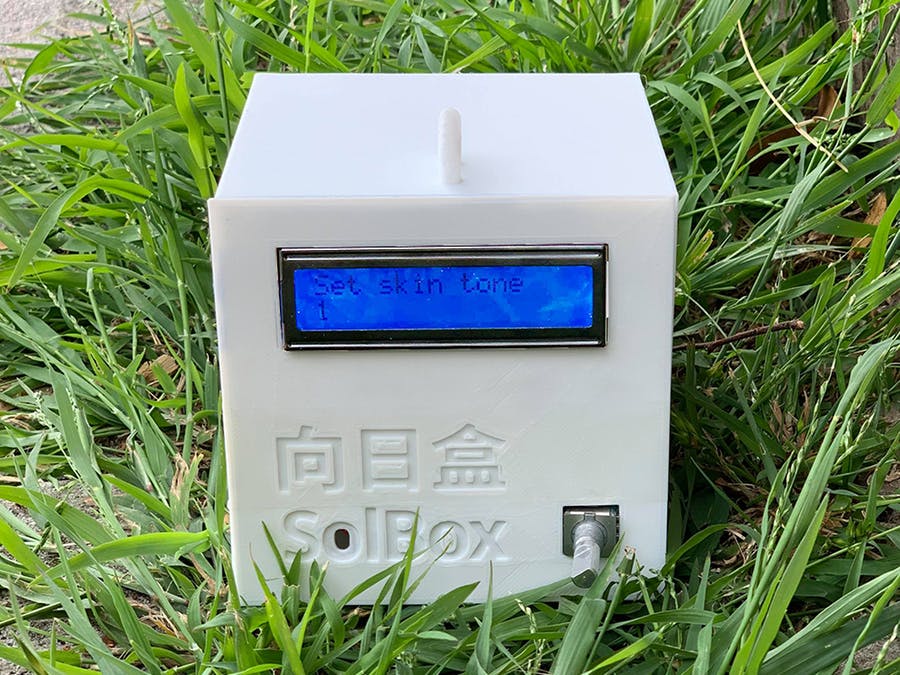 SolBox向日盒——带蓝牙扬声器的紫外线和温度监控器